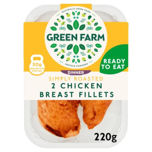 Green Farm Roasted Chicken Breast Fillets 2 Pack (220 g)