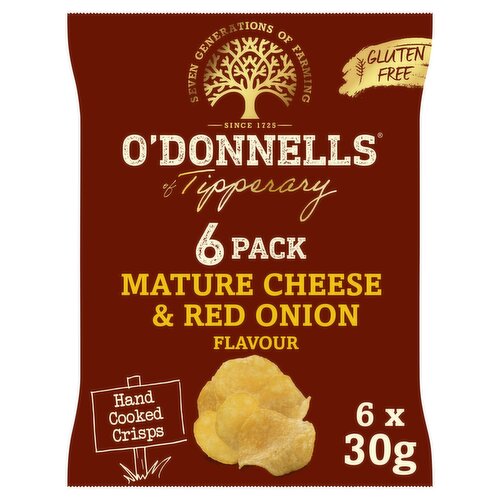 O' Donnells Cheese & Onion Crisps 6Pack (30 g)