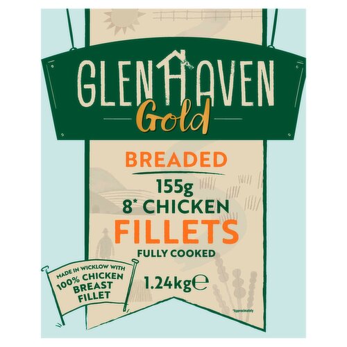 Glenhaven Breaded Chicken Fillets (1.24 kg)