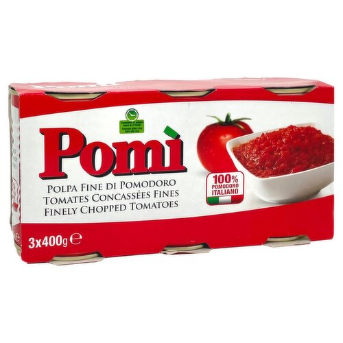 Pomi Finely Chopped Tomatoes 3 Pack (400 g)