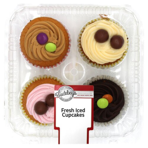 Buckley's Fresh Iced Cupcakes 4 Pack (1 Piece)