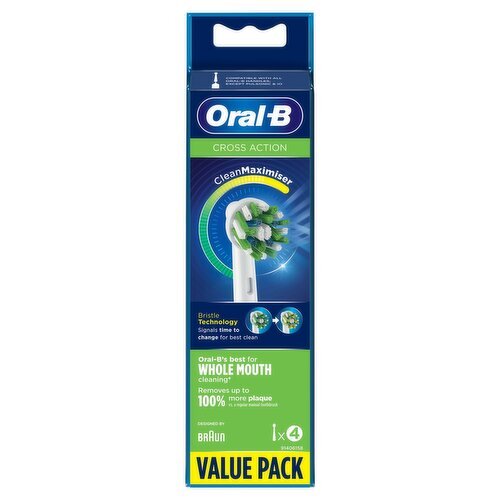 Oral-B Power Crossaction Refill Heads (4 Piece)