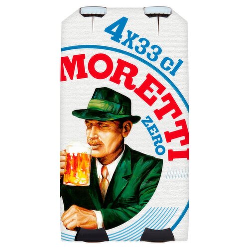 Moretti 0.0 Bottle 4 Pack (330 ml)