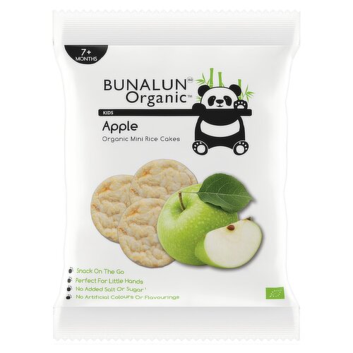 Bunalun Organic Kids Apple Mini Rice Cakes (40 g)