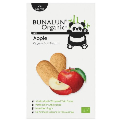 Bunalun Organic Kids Apple Soft Biscotti (120 g)