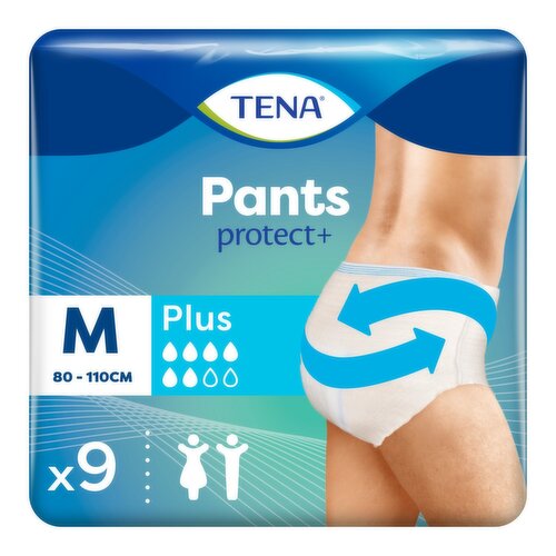 Tena Incontinence Pants Plus Medium (9 Piece)