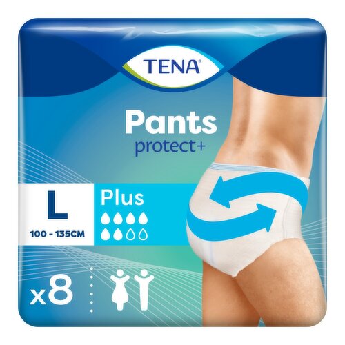 Tena Incontinence Pants Plus Large (8 Piece)