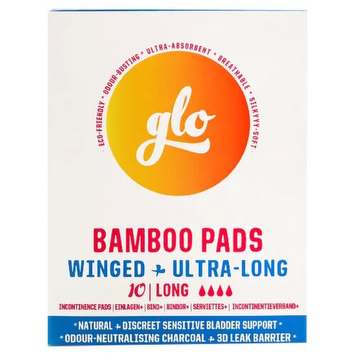 Glo Pads For Sensitive Bladder Long (10 Piece)