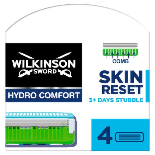 Wilkinson Sword Hydro 5 Comfort Skin Reset Mens Blade Refill (4 Piece)