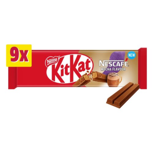 Kit Kat 2 Finger Mocha Chocolate Biscuit Bar 9 Pack (20.7 g)