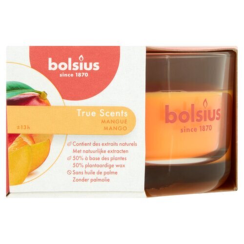 True Scents Small Glass Candle Mango (1 Piece)