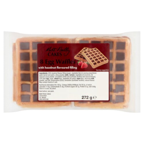 Matt Reilly Cakes Choc Waffles  8 Pack (272 g)