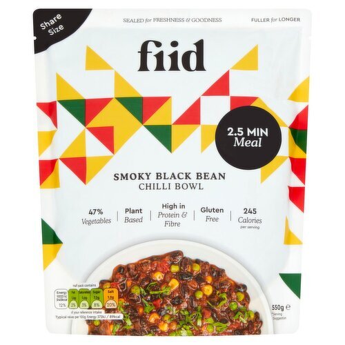 Fiid Smoky Black Bean Chilli (550 g)