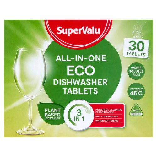 SuperValu All in One Eco Dishwasher Tablets (30 Piece)