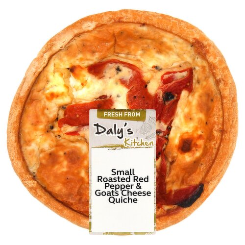 Daly's Kitchen Small Red Pepper & Goats Cheese Quiche (1 Piece)