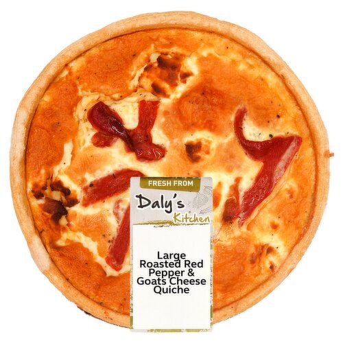 Daly's Kitchen Large Red Pepper & Goats Cheese Quiche (1 Piece)