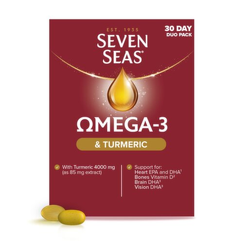 Seven Seas Omega-3 With Tumeric 30 Caps & 30 Tabs (60 Piece)