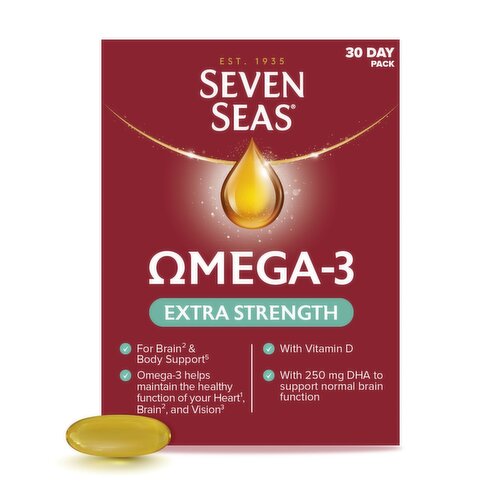 Seven Seas Omega-3 Extra Strength C 30 Caps (30 Piece)