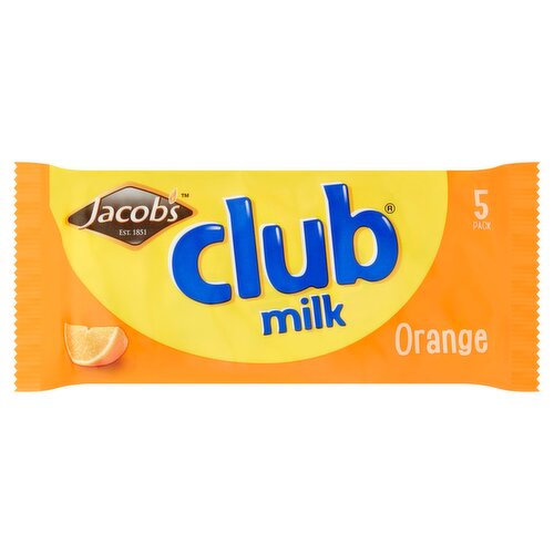 Jacob's Club Milk Orange 5 Pack (22 g)