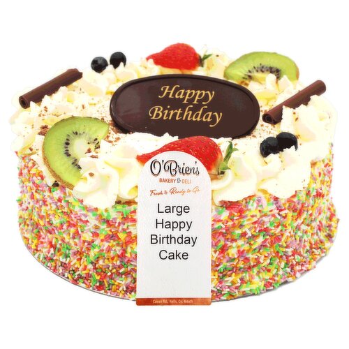 O'Brien's Large Happy Birthday Cake (1 Piece)