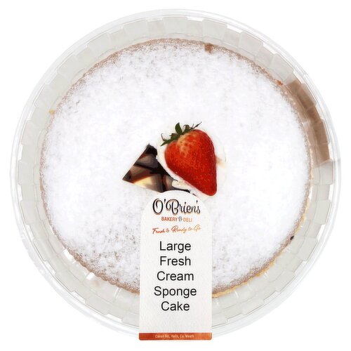 O'Brien's Large Fresh Cream Sponge Cake (1 Piece)