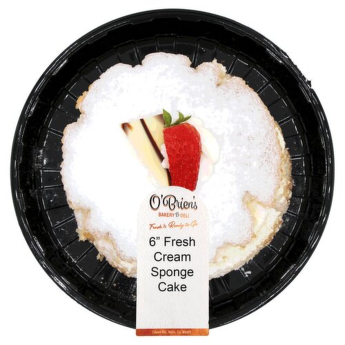 O'Brien's 6" Fresh Cream Sponge Cake (1 Piece)