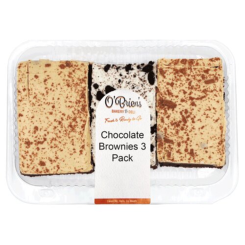 O'Brien's Chocolate Brownies 3 Pack (1 Piece)