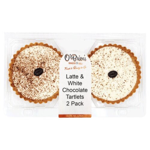 O'Brien's Latte & White Chocolate Tartlets 2 Pack (1 Piece)