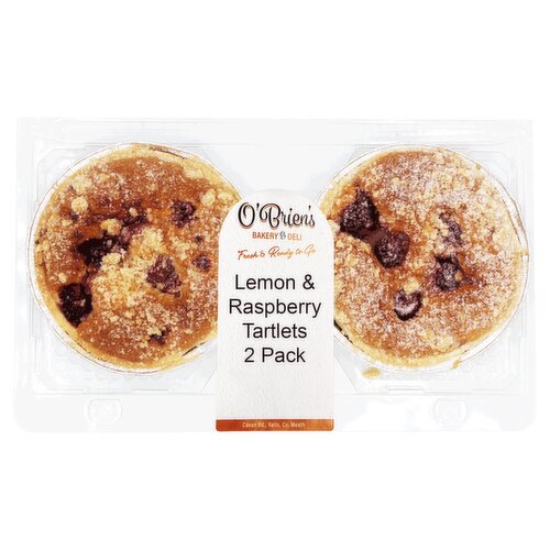 O'Brien's Lemon & Raspberry Tartlets 2 Pack (1 Piece)