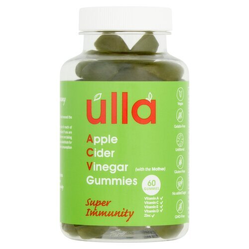 Ulla Apple Cider Vinegar Immunity Gummies (60 Piece)