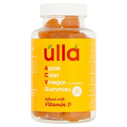 Ulla Apple Cider Vinegar Vitamin D Gummies (60 Piece)