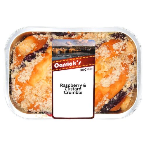 Carrick's Kitchen Raspberry & Custard Crumble (1 Piece)