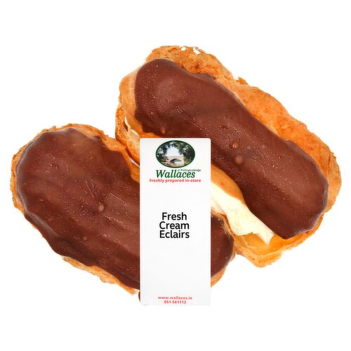 Wallace's Fresh Cream Eclairs 2 Pack (1 Piece)