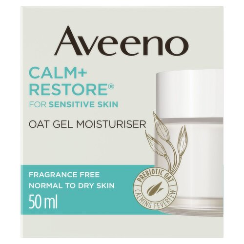 Aveeno Face Calm + Restore Oat Gel Moisturiser (50 ml)
