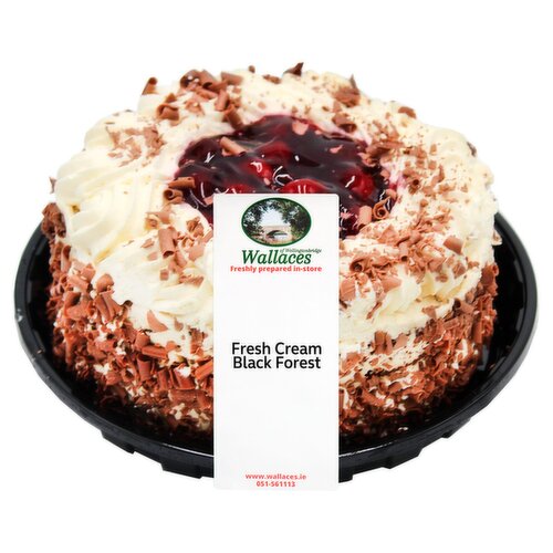 Wallace's Fresh Cream Black Forest Gateaux (1 Piece)