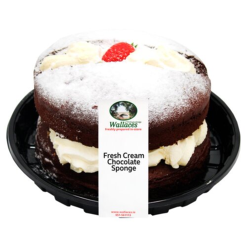 Wallace's Fresh Cream Chocolate Sponge (1 Piece)