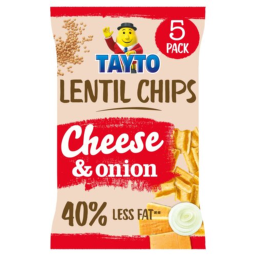 Tayto Cheese & Onion Lentil Chips 5 Pack (20 g)