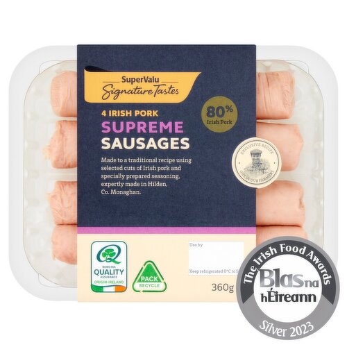 SuperValu Signature Tastes 4 Supreme Sausages (360 g)