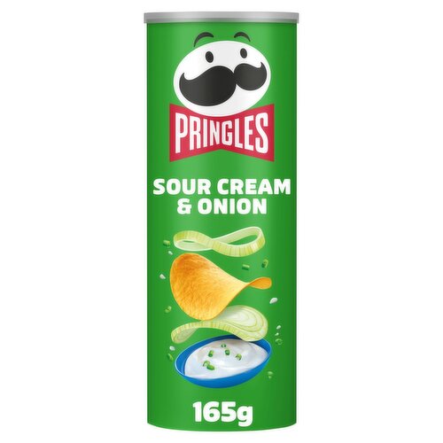 Pringles Sour Cream & Onion Crisps (165 g)
