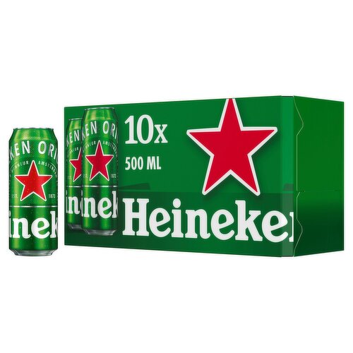 Heineken Lager Can 10 Pack (500 ml)