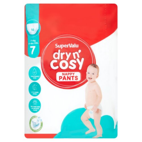 SuperValu Size 7 Nappy Pants (16 Piece)