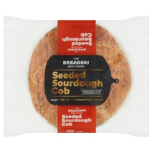 The Breadski Brothers Seeded Sourdough Cob (650 g)