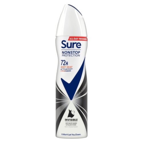 Sure For Women Anti-Perspirant Inv Black & White Nonstop (150 ml)