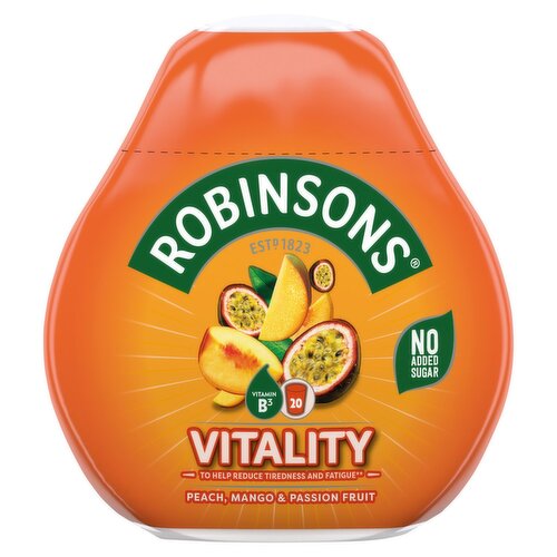 Robinsons Vitality Peach. Mango & Passionfruit Drops (66 ml)