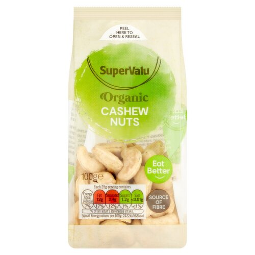 SuperValu Organic Cashew Nuts (100 g)