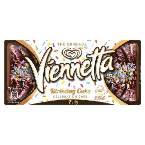 Viennetta Birthday Cake Ice Cream   (650 ml)