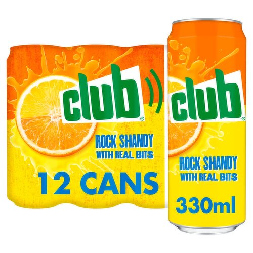 Club Rock Shandy Can 12 Pack (330 ml)