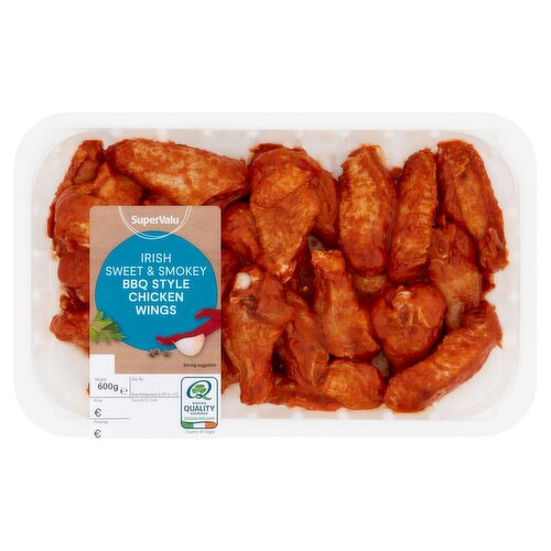 SuperValu Fresh Irish Winter Sweet & Smoky BBQ Chicken Wings (600 g)