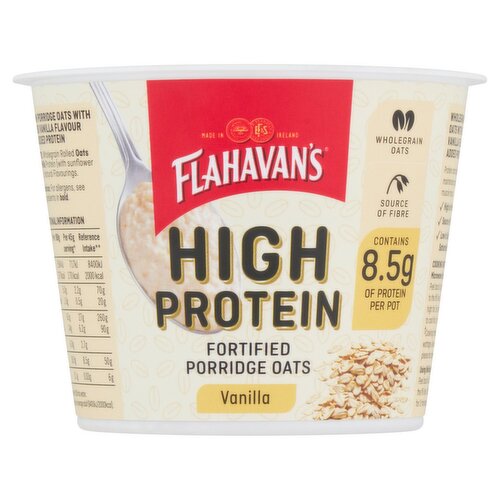 Flahavans High Protein Porridge Oats Pot Vanilla (45 g)