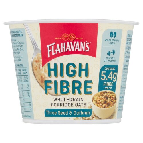 Flahavans High Fibre Porridge Oats Pot (45 g)